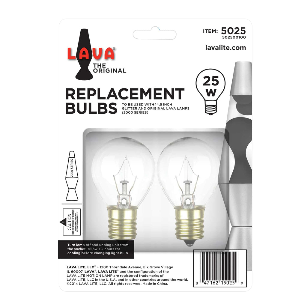 25W LAVA® Lamp Light Bulb W/Tray - Replacement Bulbs Package