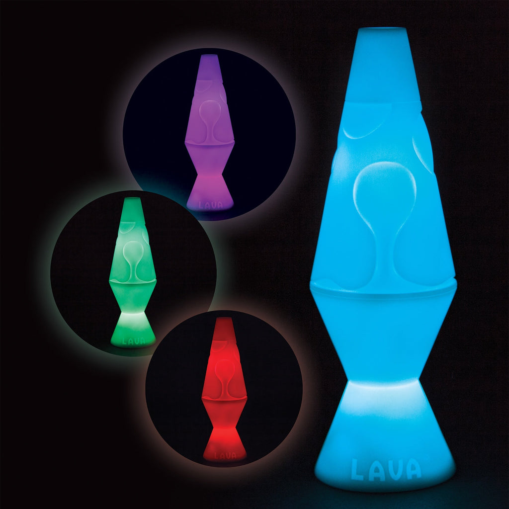 Led LAVA® Lamp - Rotating Colors: blue, purple, green, red